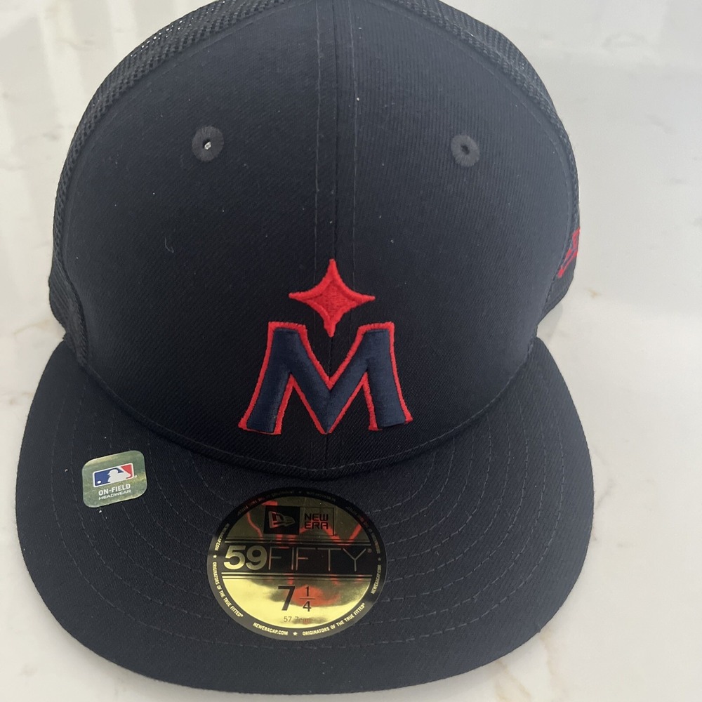 Minnesota Twins 2023 MLB Road 59FIFTY Hat‎ Size 7 1/4 Men's New Era Navy NWT